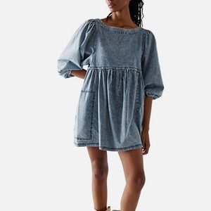 * NWT* Free People Get Obsessed Mini Jean Dress
